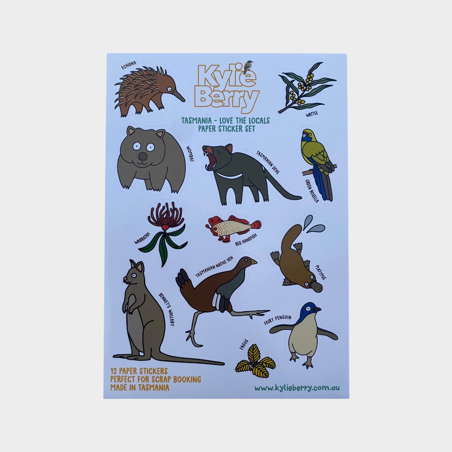 Tasmania - Love the Locals Sticker Sheet