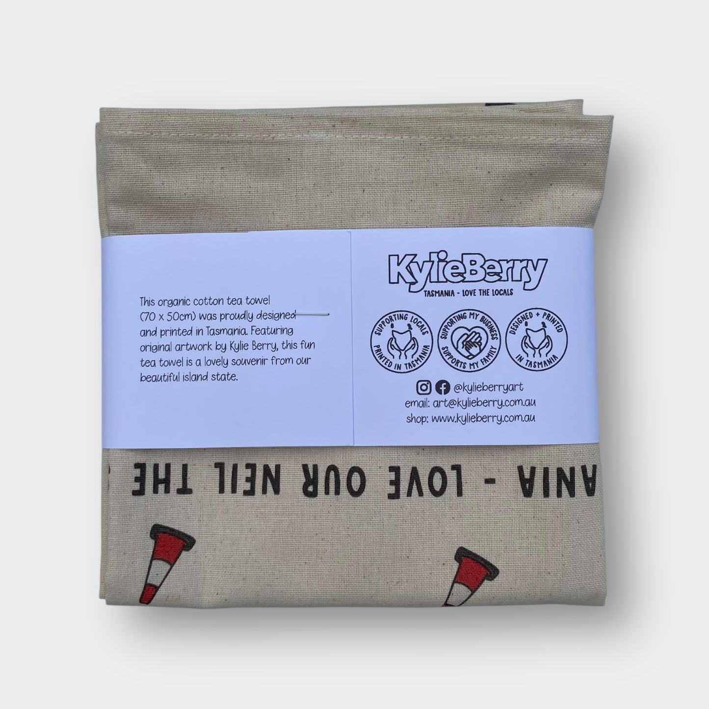 Love our Neil the Seal Organic Cotton Tea Towel