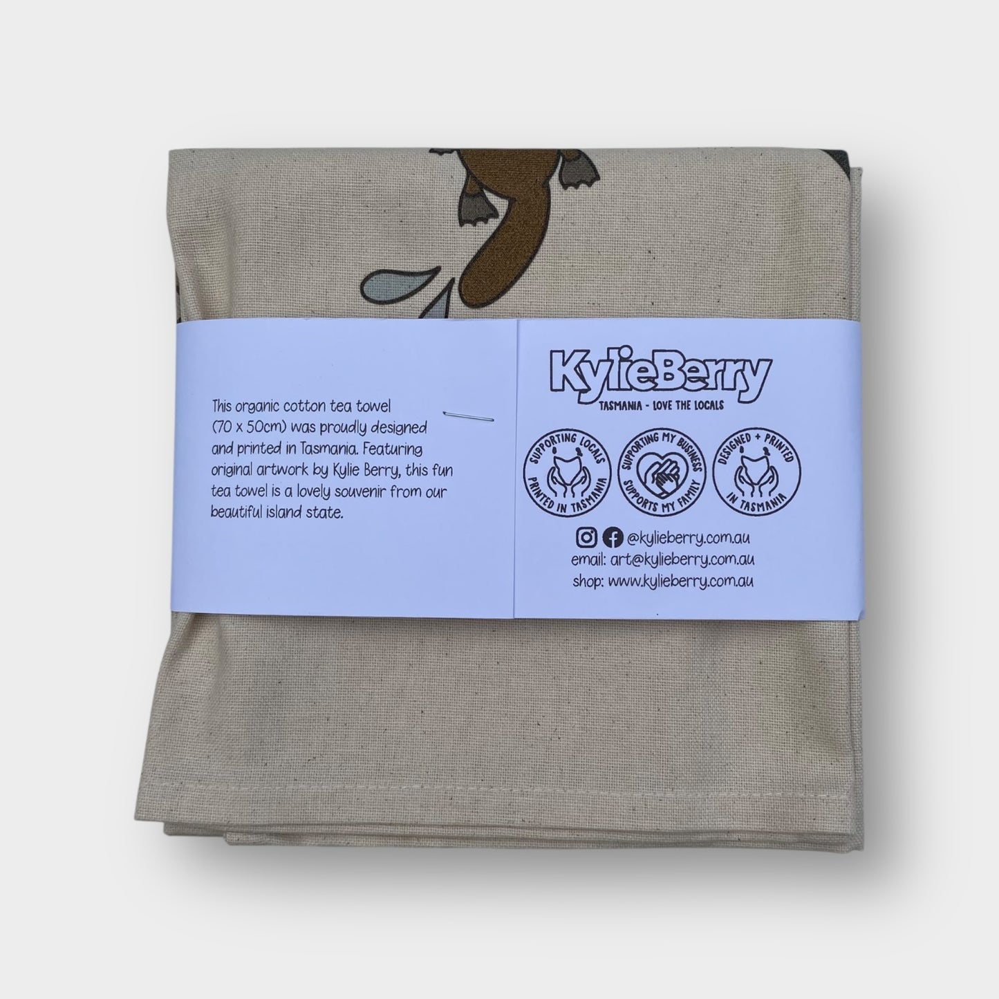 Tasmania - Love the Locals Organic Cotton Tea Towel