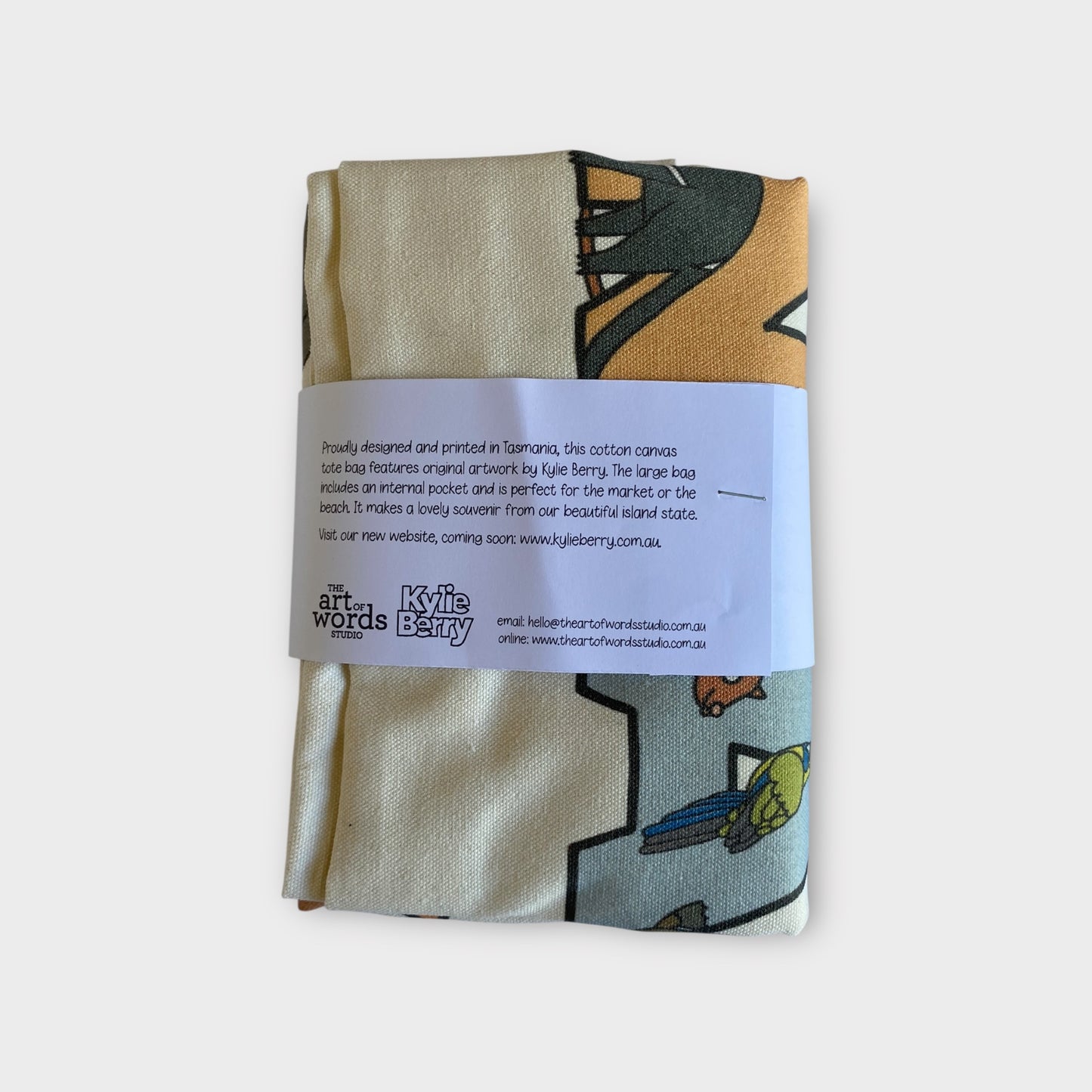 Tasmania Cotton Canvas Tote Bag