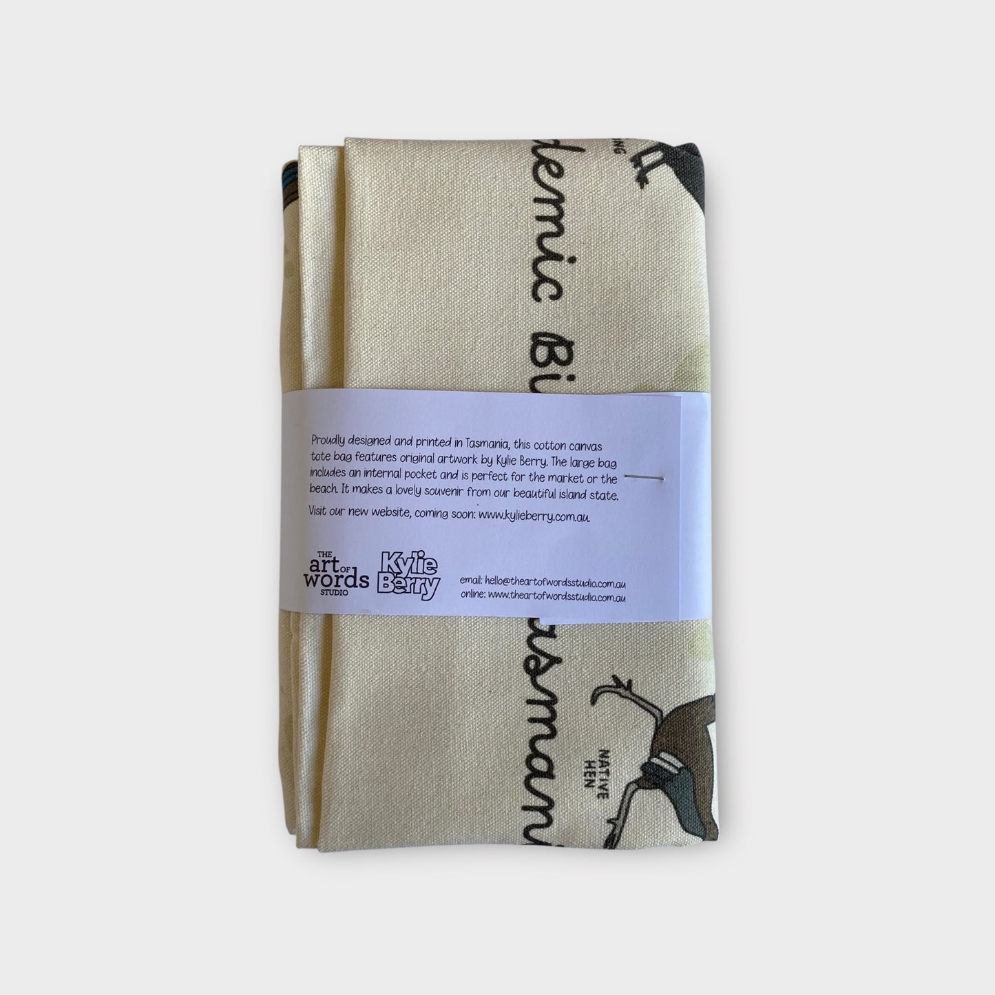 Tasmanian Endemic Birds Cotton Canvas Tote Bag