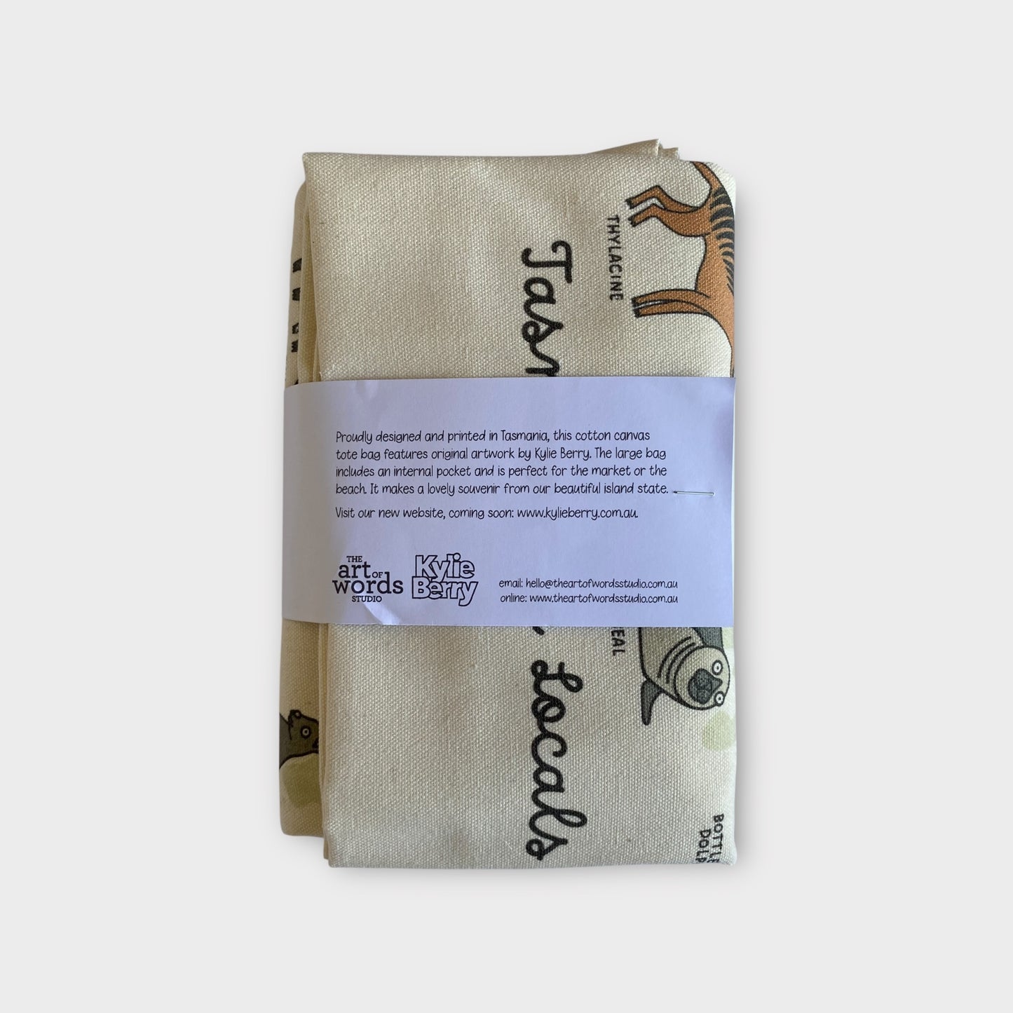 Tasmanian Locals Cotton Canvas Tote Bag