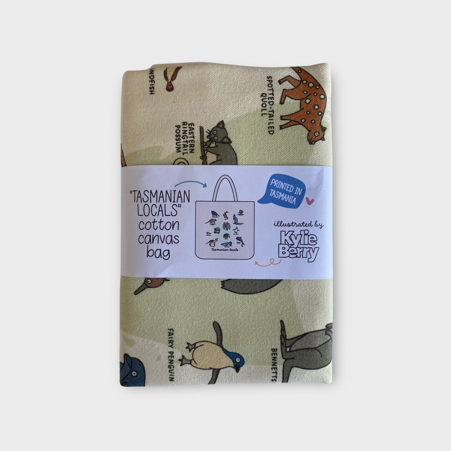 Tasmanian Locals Cotton Canvas Tote Bag