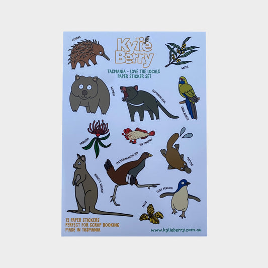 Tasmania - Love the Locals Sticker Sheet