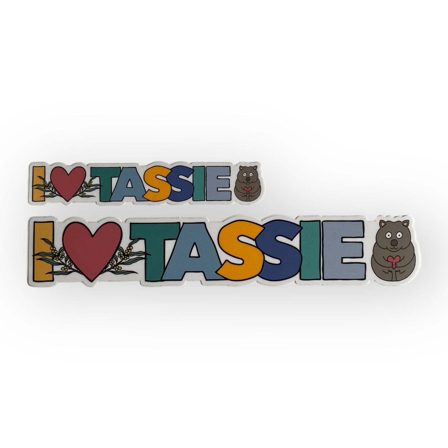 I Love Tassie Stickers