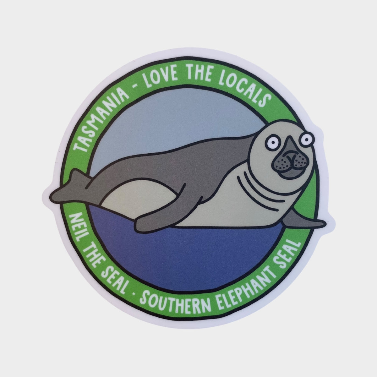 Neil the Seal Sticker - Round