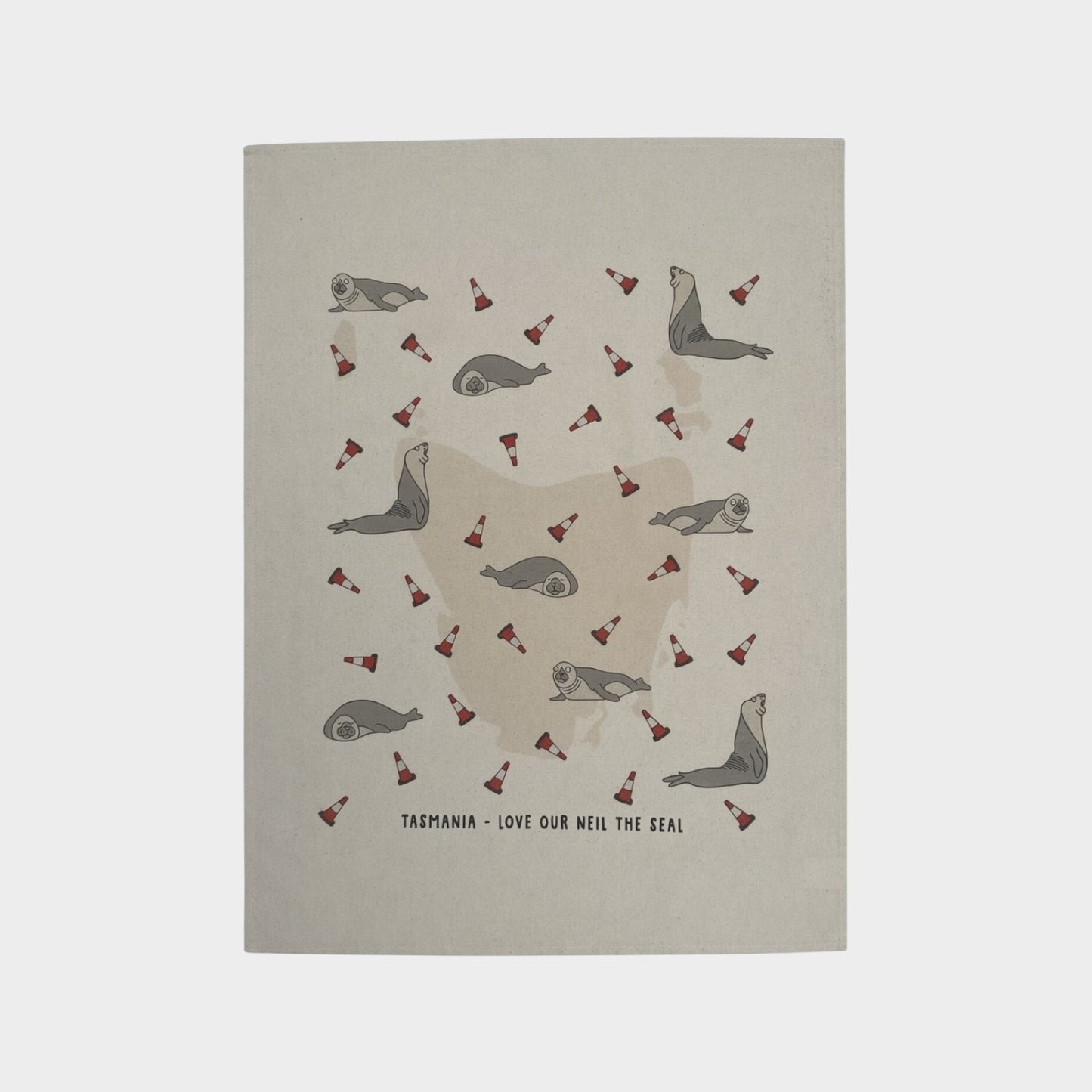 Love our Neil the Seal Organic Cotton Tea Towel