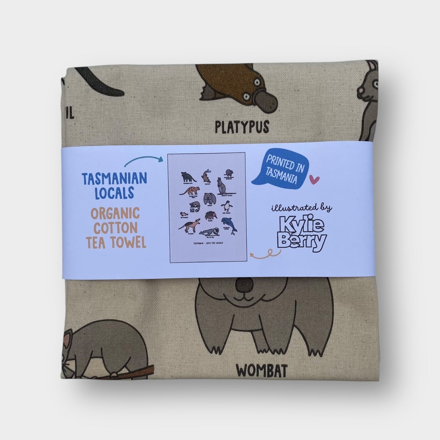 Tasmania - Love the Locals Organic Cotton Tea Towel