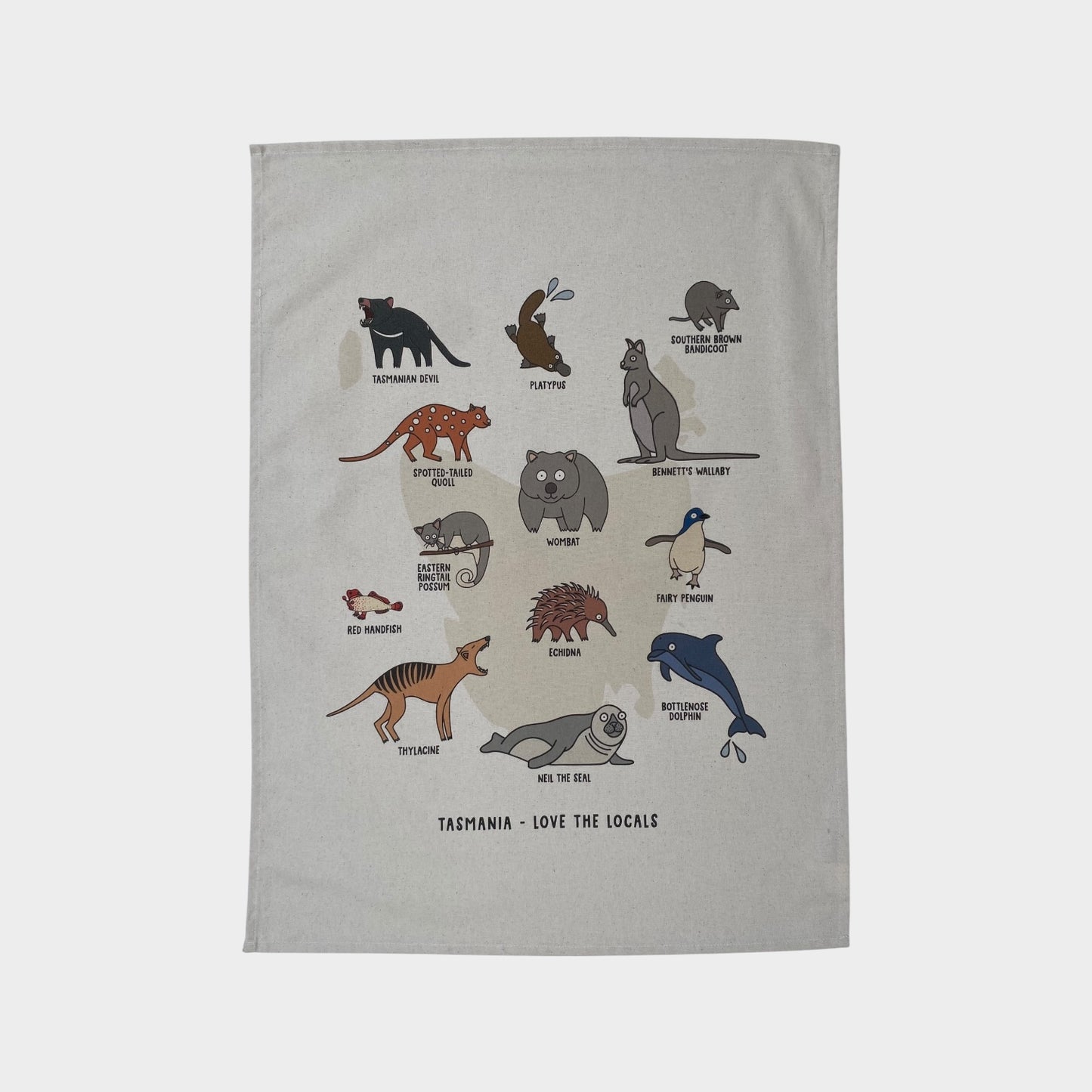 Tasmania - Love the Locals Organic Cotton Tea Towel