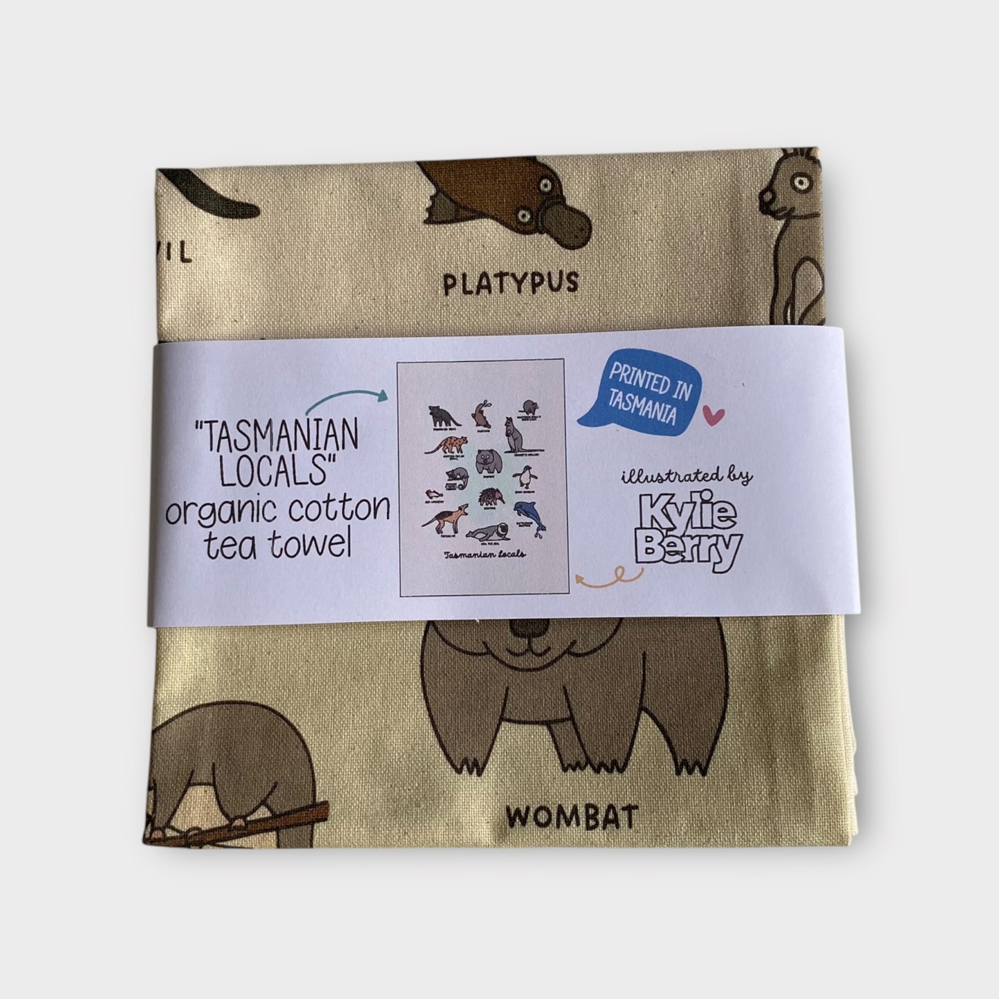 Tasmanian Locals Organic Cotton Tea Towel